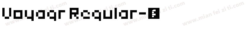 Voyagr Regular字体转换